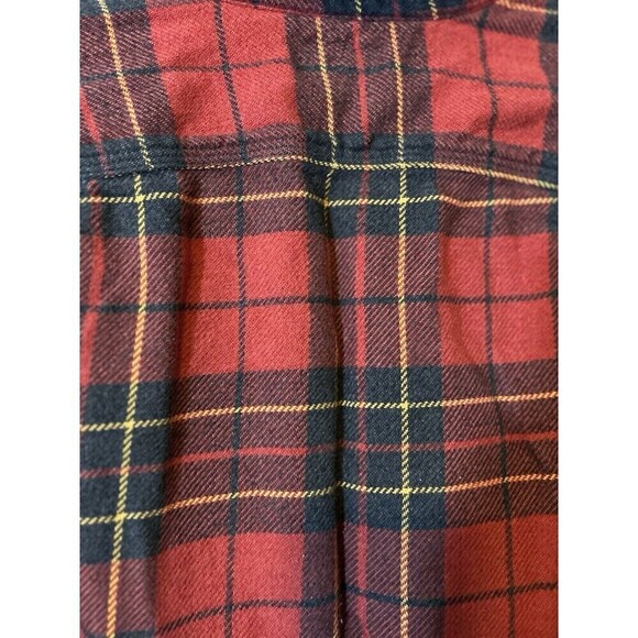 J.Crew Wallace & Barnes Red Plaid heavyweight flannel Midwest Dad Work shirt Med - Picture 7 of 7